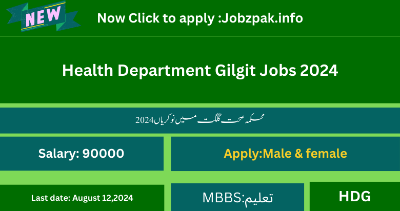 Health Department Gilgit Jobs 2024